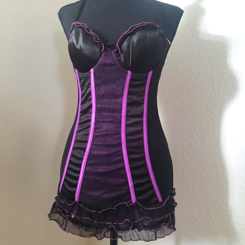 Just In: New Sexy Purple and Black Chemise